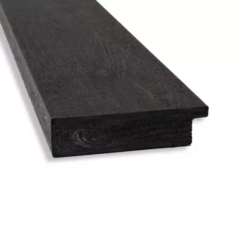 Specchio da parete rettangolare rustico color espresso — 75 x 60 cm