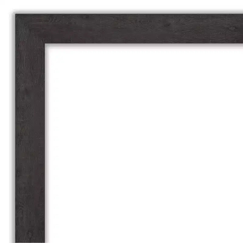 Specchio da parete rettangolare rustico color espresso — 75 x 60 cm