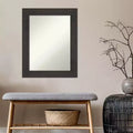 Specchio da parete rettangolare rustico color espresso — 75 x 60 cm