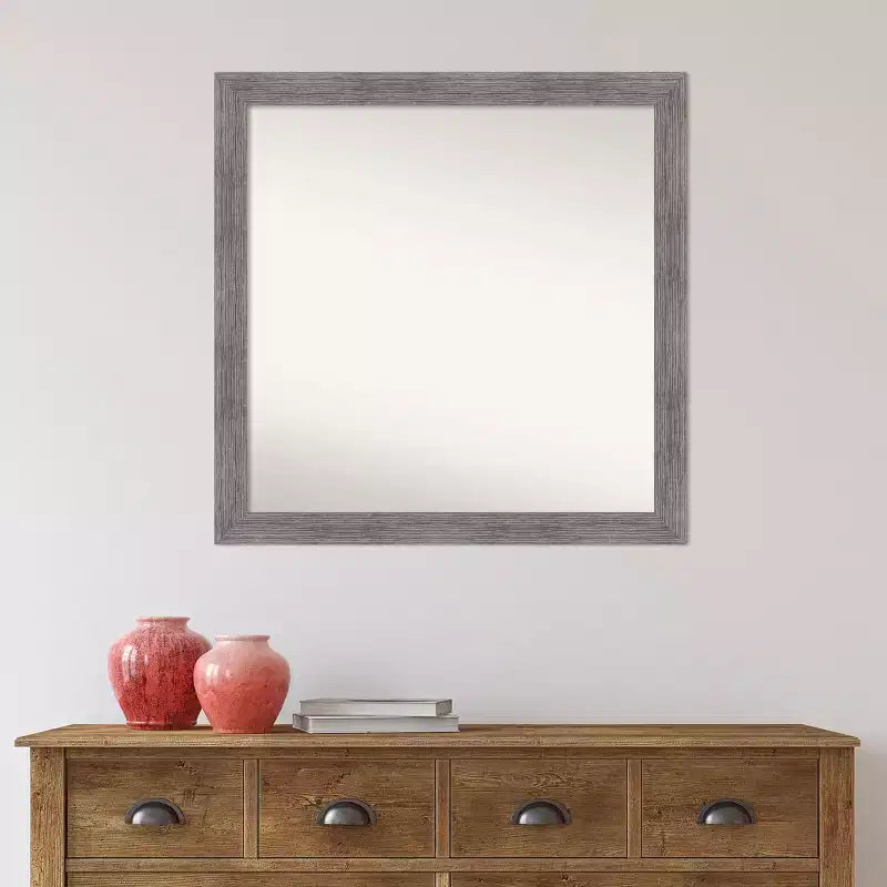 Specchio da parete quadrato con cornice — 75 x 75 cm
