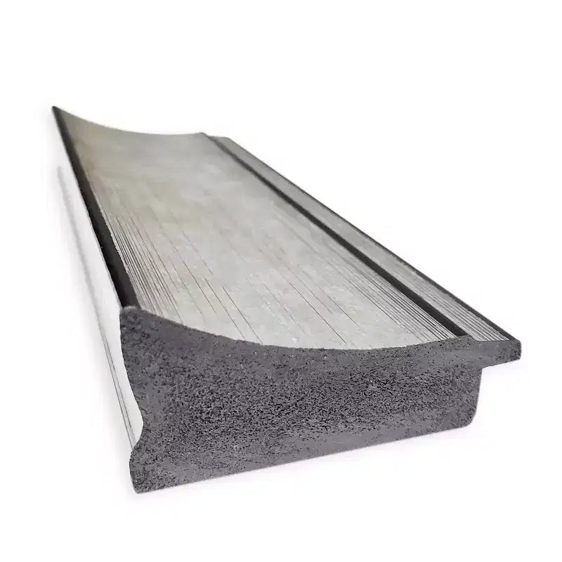 Specchio a parete rettangolare a figura intera - Cornice Patina Argento, 52 x 18 pollici