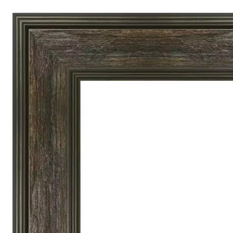 Specchio a figura intera da parete e da porta rettangolare — Cornice rustica antracite