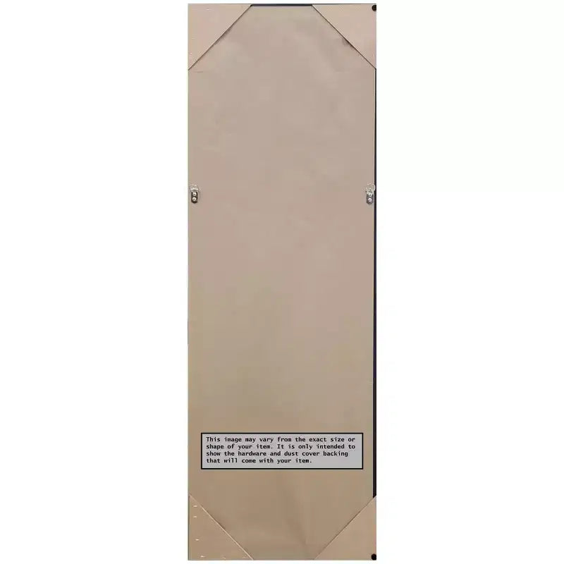 Specchio a figura intera da parete e da porta rettangolare — Cornice rustica antracite