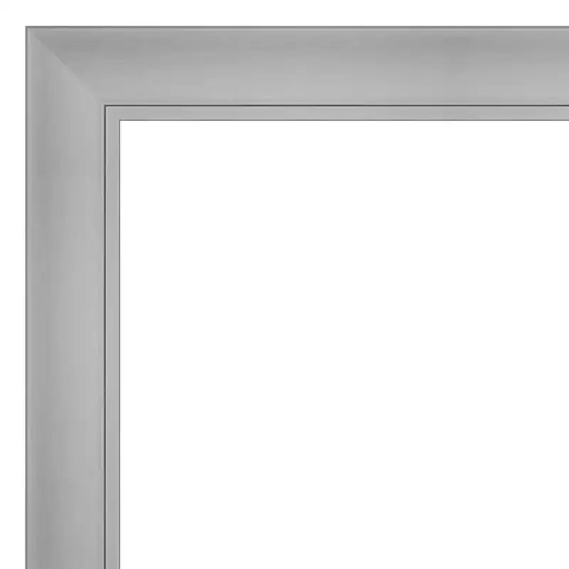 Specchio da tavolo rettangolare classico color argento - 28 x 22 in.