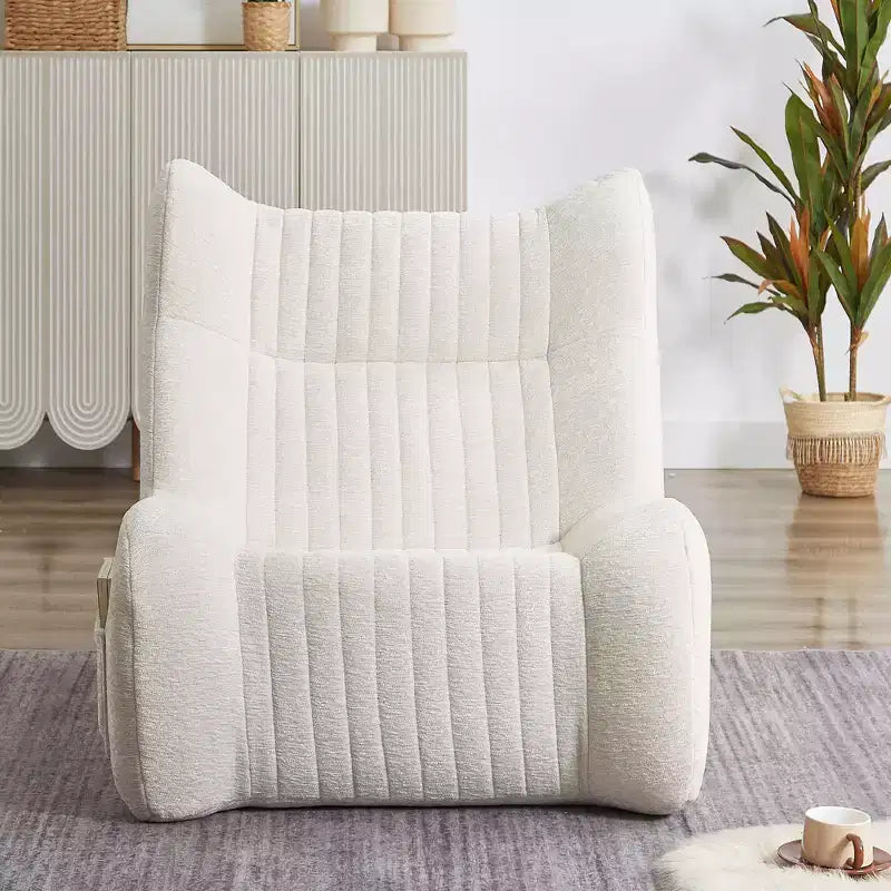 Pouf Gigante con Braccioli - Divano da Terra con Spugna ad Alta Resilienza