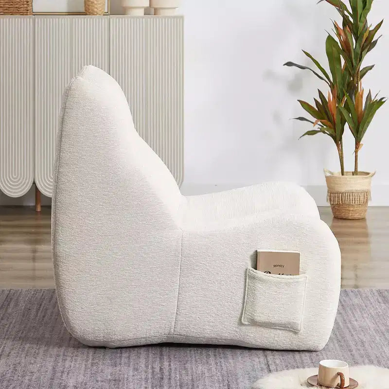 Pouf Gigante con Braccioli - Divano da Terra con Spugna ad Alta Resilienza