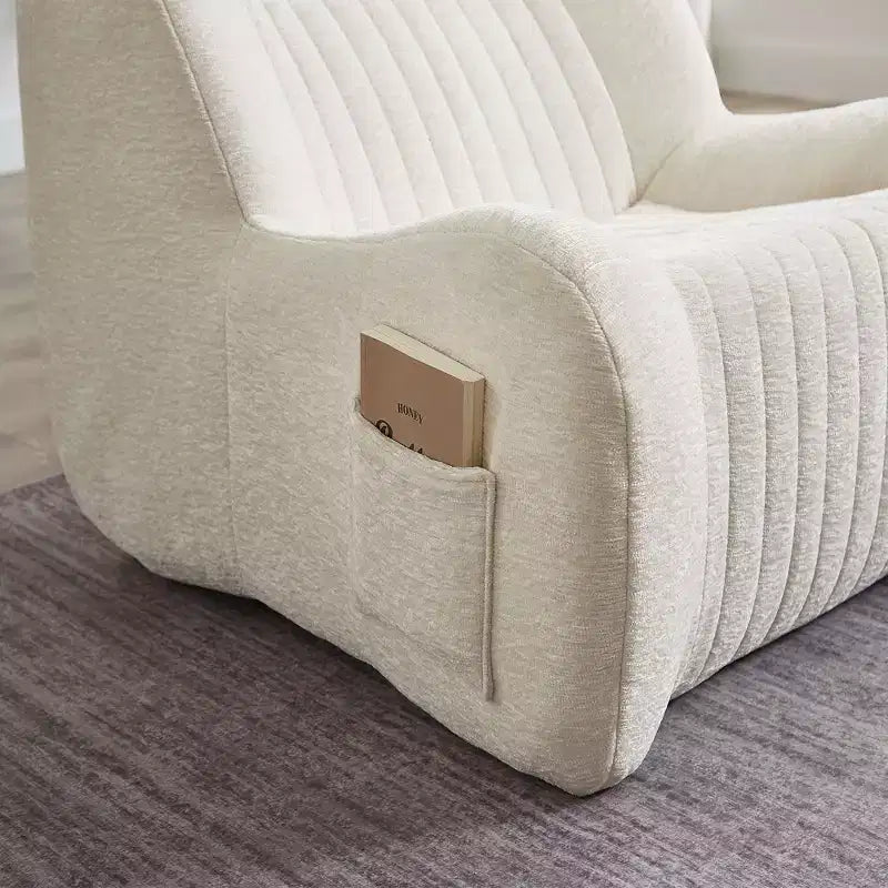 Pouf Gigante con Braccioli - Divano da Terra con Spugna ad Alta Resilienza