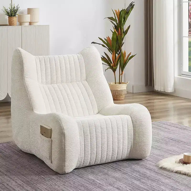 Pouf Gigante con Braccioli - Divano da Terra con Spugna ad Alta Resilienza
