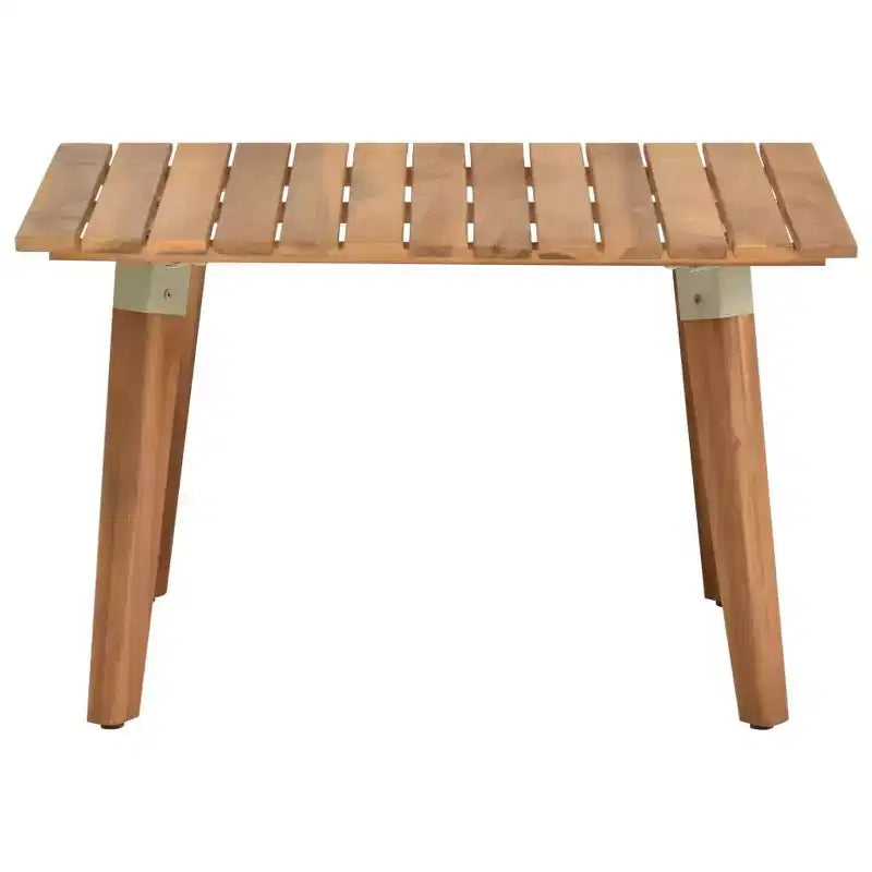Tavolino da caffè quadrato da patio in legno di acacia – 60 x 60 x 36 cm