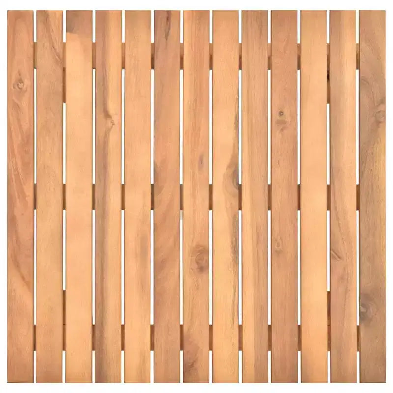 Tavolino da caffè quadrato da patio in legno di acacia – 60 x 60 x 36 cm