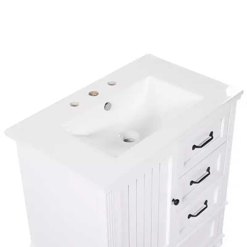 Mobile Bagno da 75 cm con Lavabo e Armadietto Contenitore