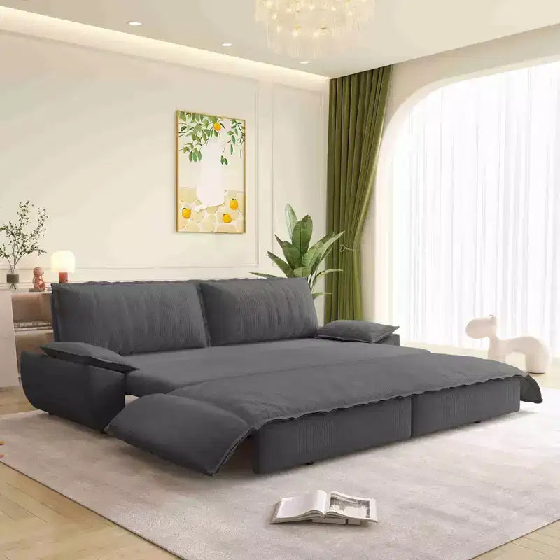 Divano Letto Convertibile in Velluto - 2 Posti