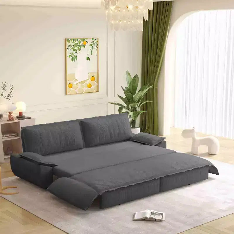 Divano Letto Convertibile in Velluto - 2 Posti