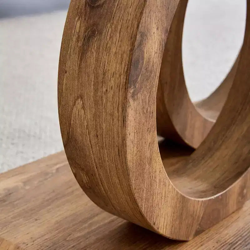 Tavolino da caffè in vetro con base ad anello – Tavolino da salotto moderno