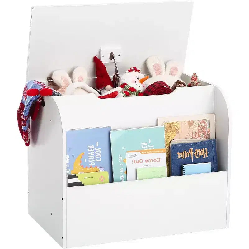 Panca e libreria 2 in 1 per bambini con 2 contenitori