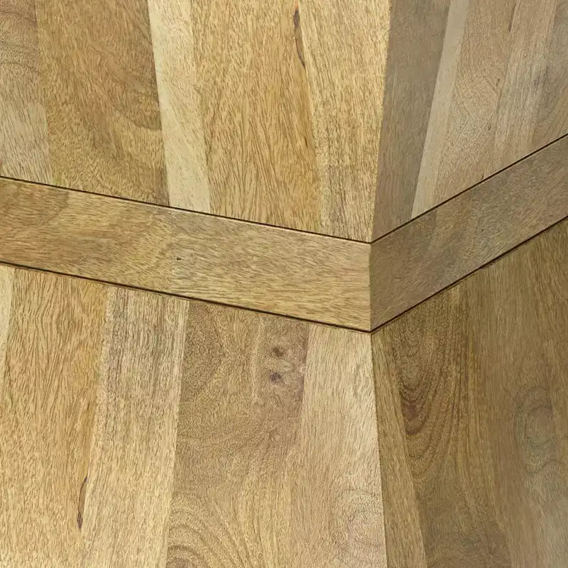 Tavolino quadrato in legno di mango - Finitura naturale
