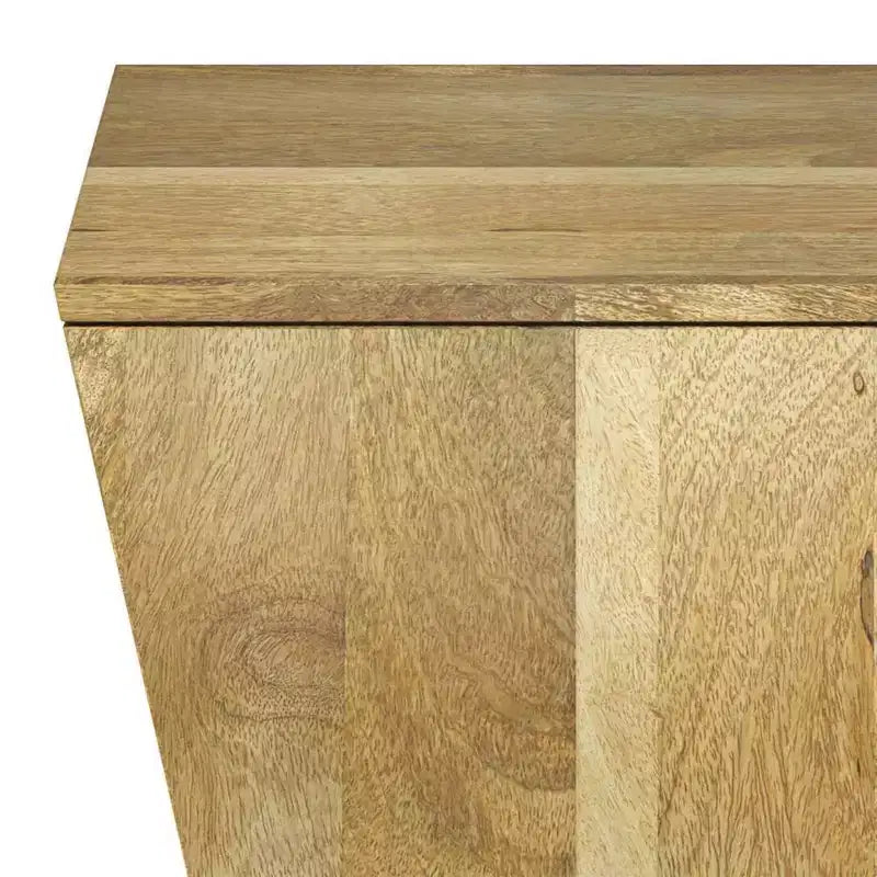 Tavolino quadrato in legno di mango - Finitura naturale