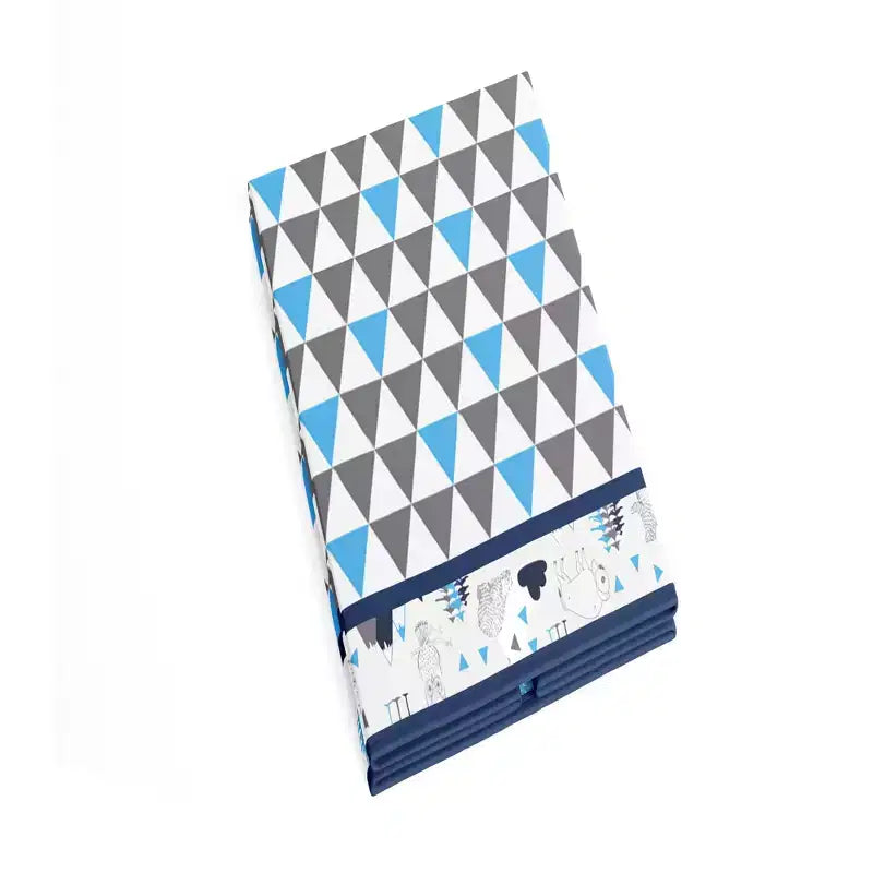 Cesto portabiancheria pieghevole per bambini - Bosco acquatico, blu navy e grigio