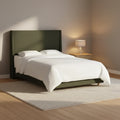 Encino Upholstered Wingback Bed in Dry Classic Velvet - Threshold designed with Studio McGee