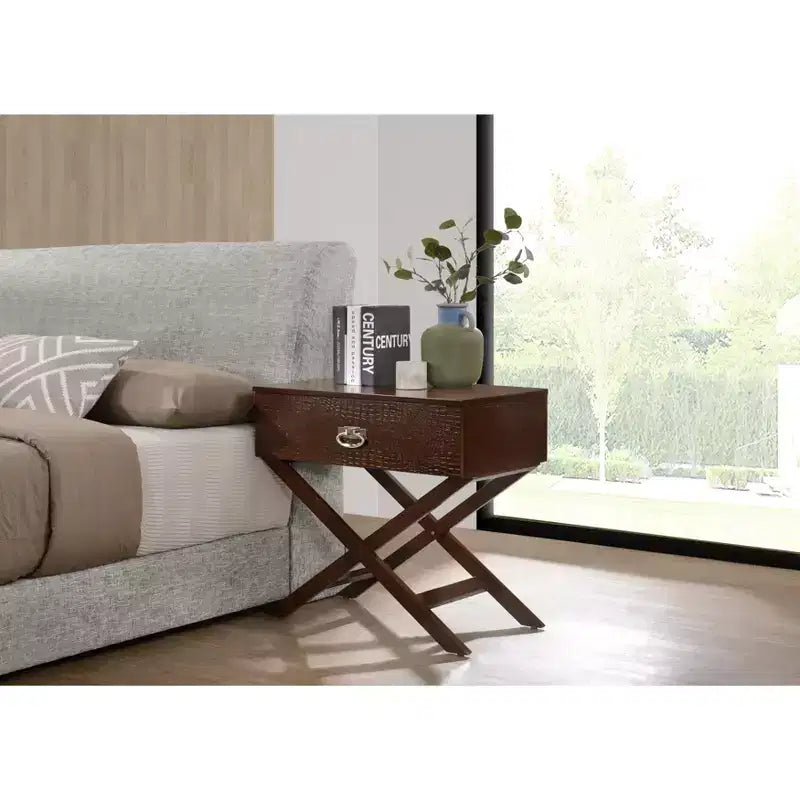 Comodino con 1 cassetto X-Frame (63,5 cm A x 68,6 cm L x 40,6 cm P)